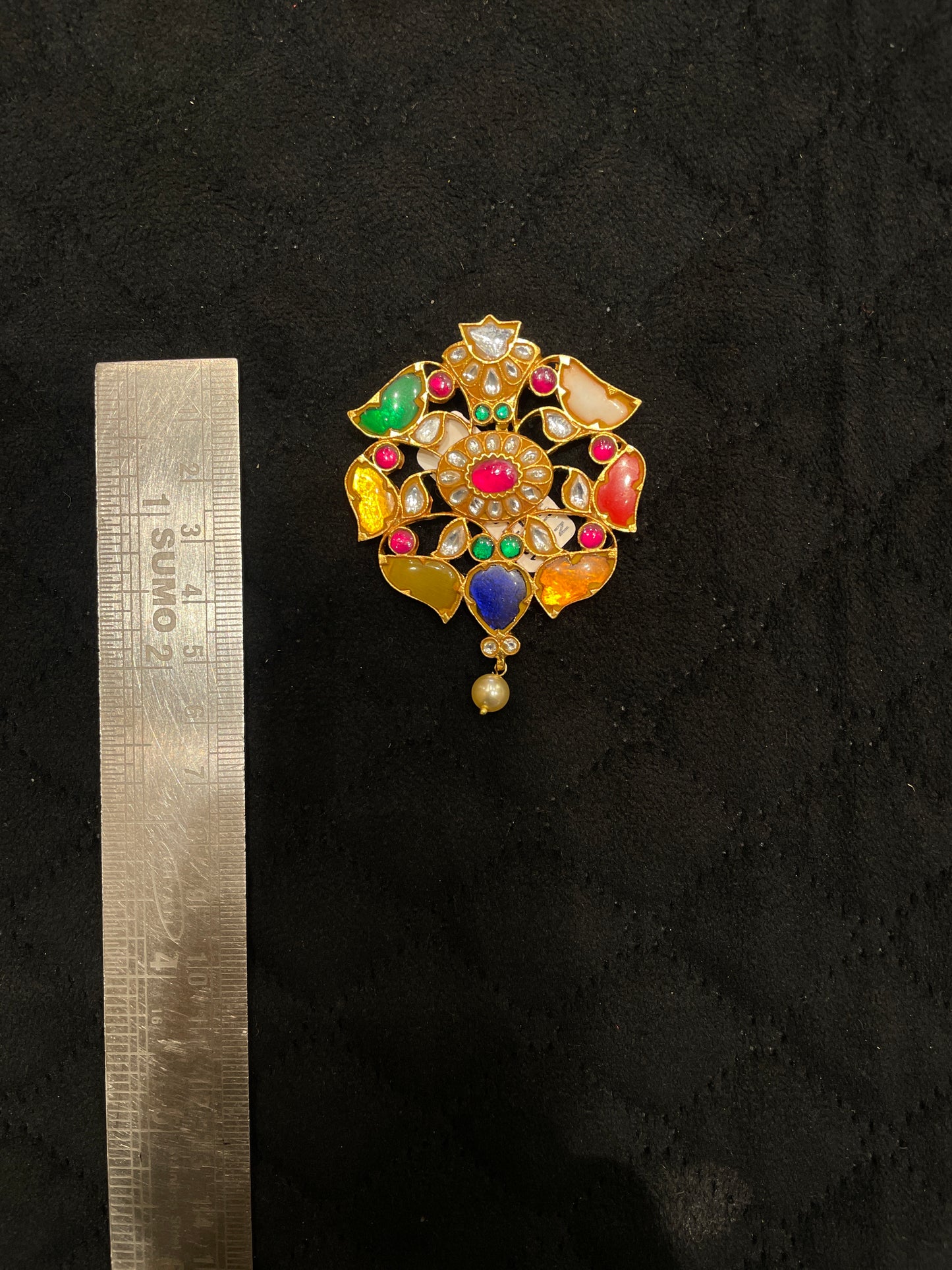Kundan Pendant - MLO27D253