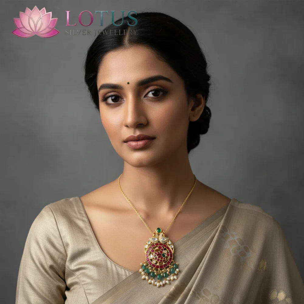 Kundan Pendant - MLO26J28