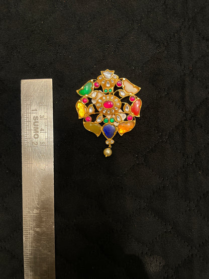 Kundan Pendant - MLO27D253