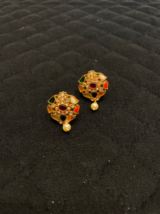 Kundan -  Earrings - MLO27D298