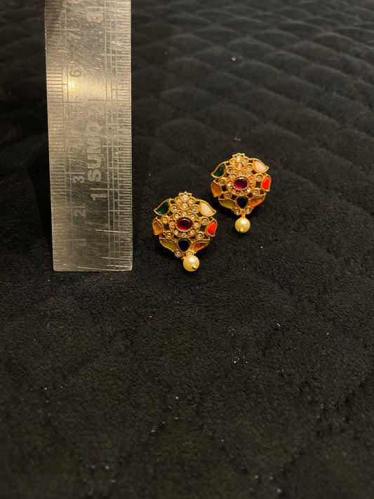 Kundan -  Earrings - MLO27D298