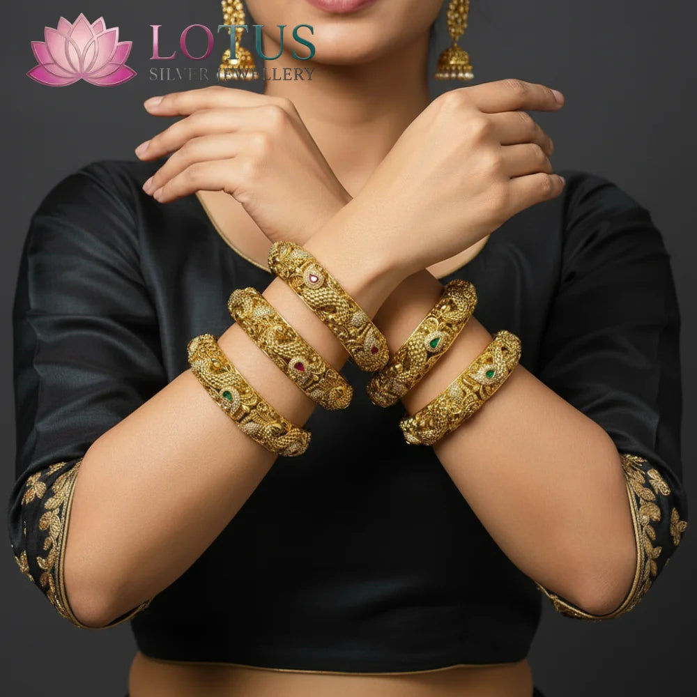 Deep Nagas Bangles - MLO25L97