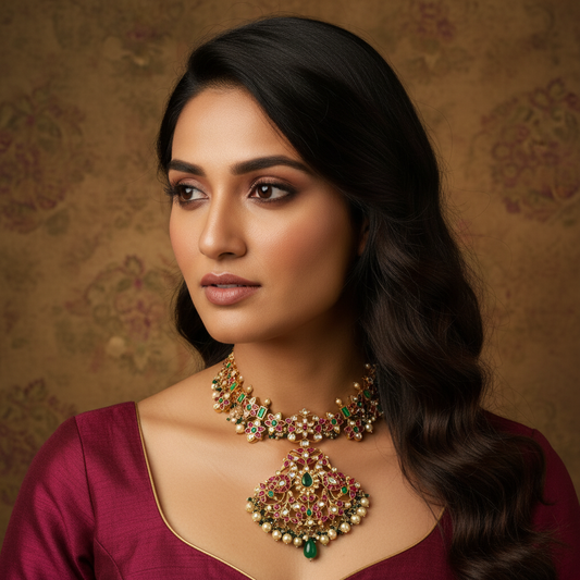 Kundan - Necklaces - MLO25G249