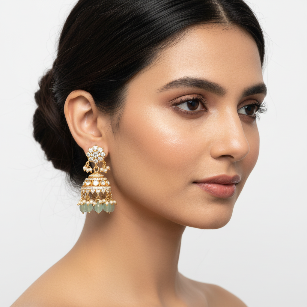 Jhumka - Moissanite - PLO26L74