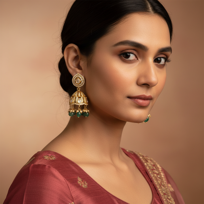Jhumka - Moissanite - PLO24G179