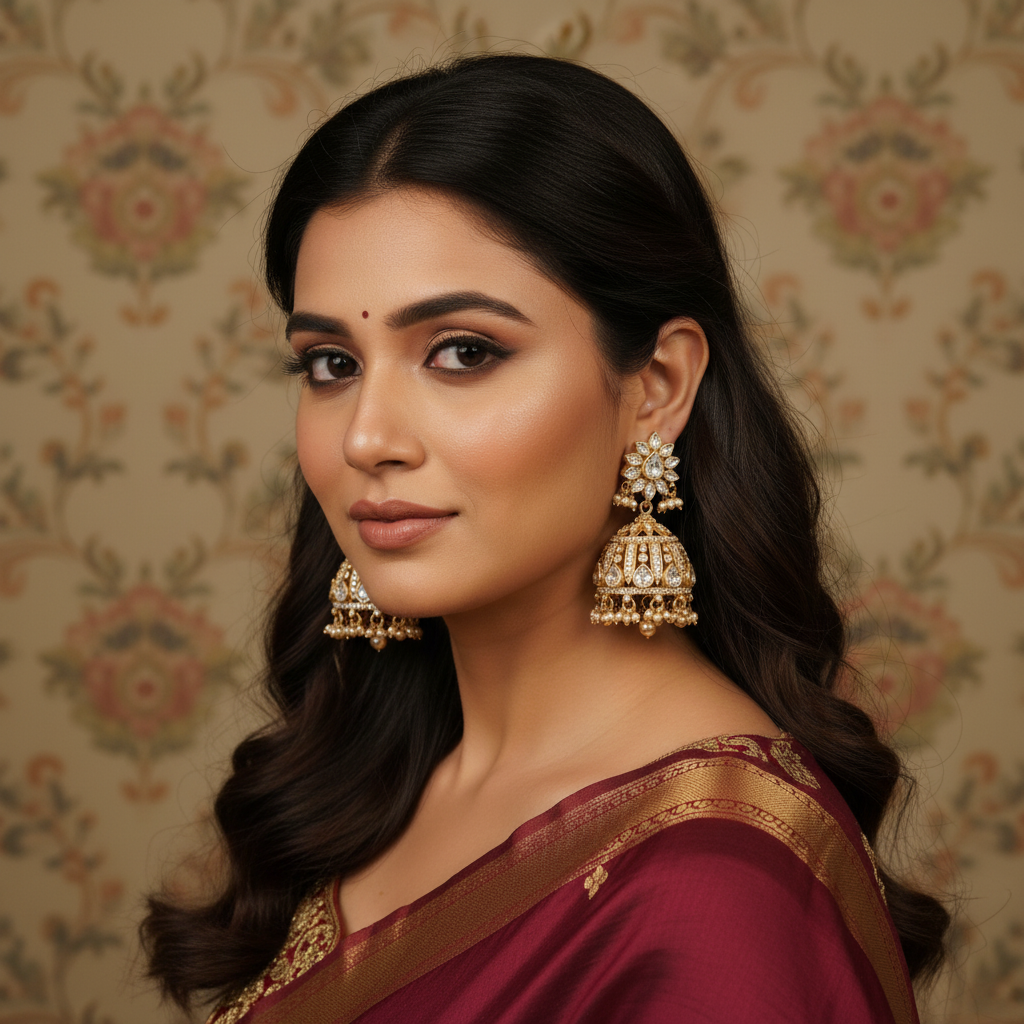 Jhumka - Moissanite - PLO24G211