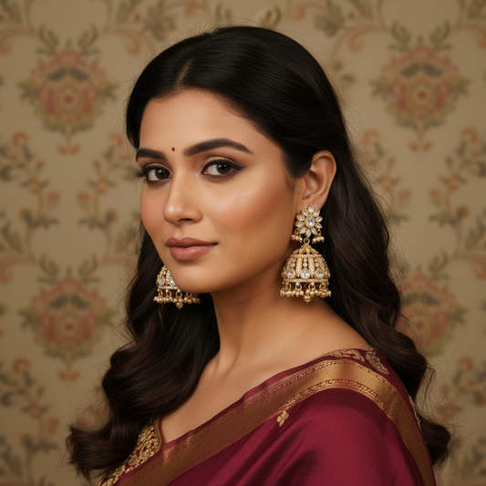 Jhumka - Moissanite - PLO24G211