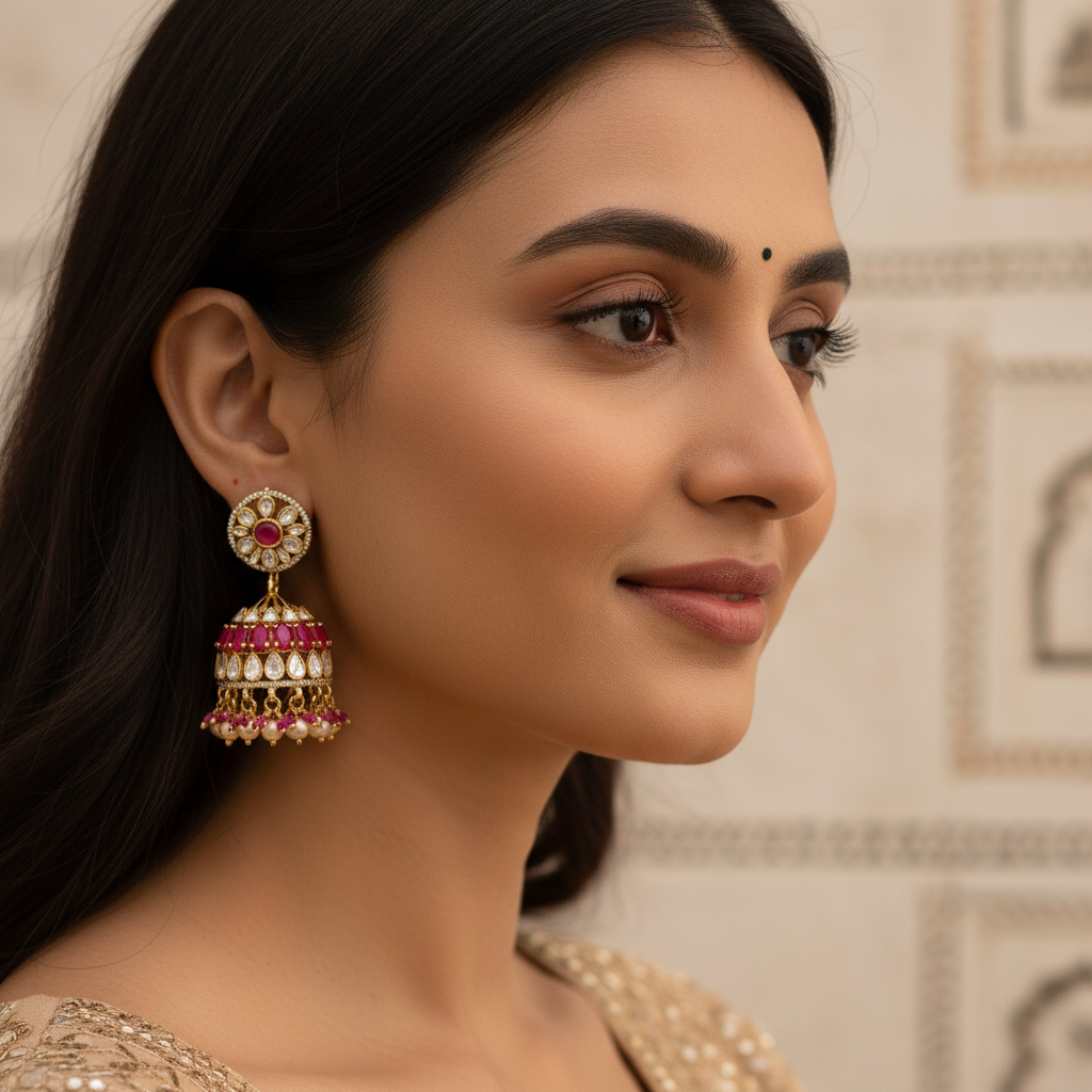 Jhumka - Moissanite - PLO26L71