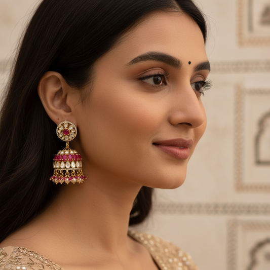 Jhumka - Moissanite - PLO26L71