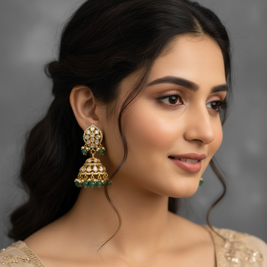 Jhumka - Moissanite - PLO25A21