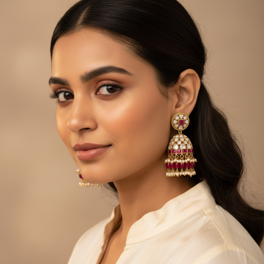Jhumka - Moissanite - PLO26O44