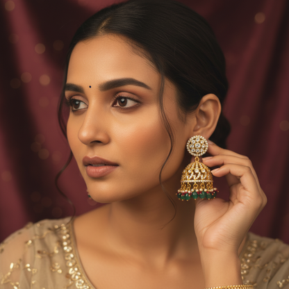 Jhumka - Moissanite - PLO24A72
