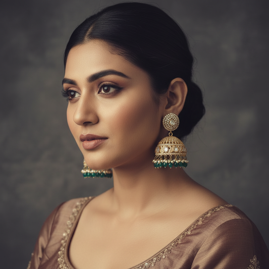 Jhumka - Moissanite - PLO24G204