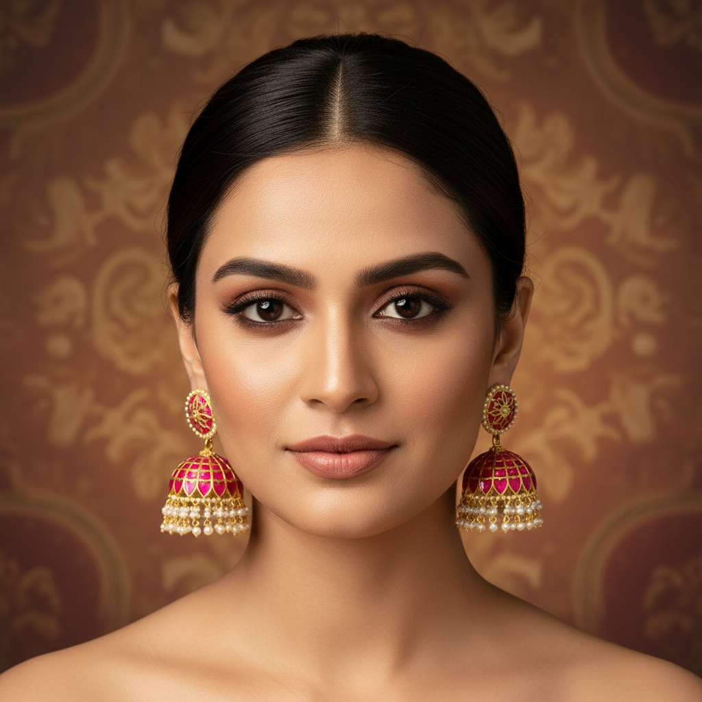 Kundan - Earrings - MLO26K43