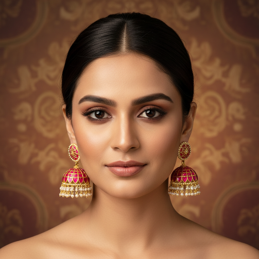 Kundan - Earrings - MLO26K43