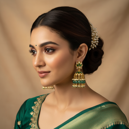 Kundan - Earrings - MLO26H152