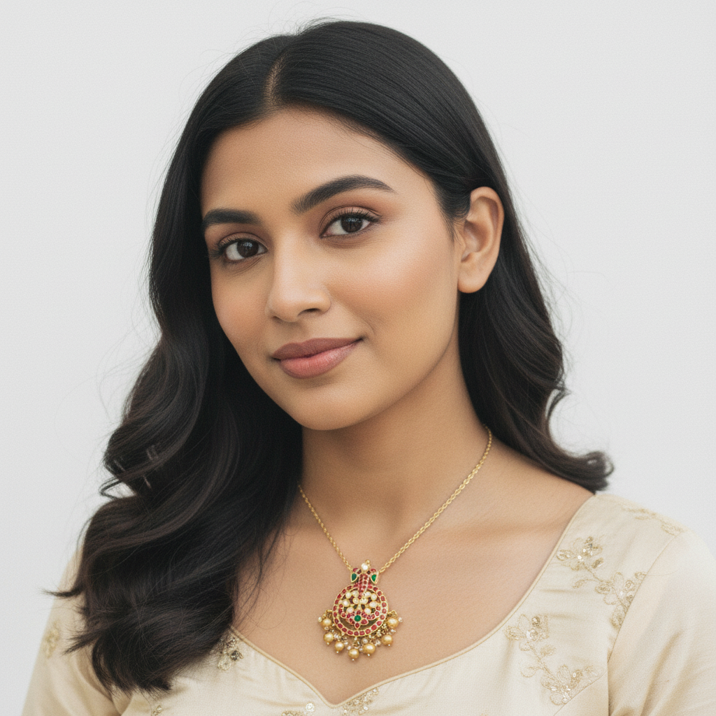 Kundan Pendant - MLO27D189