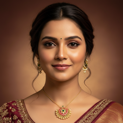 Kundan Pendant - MLO27D186