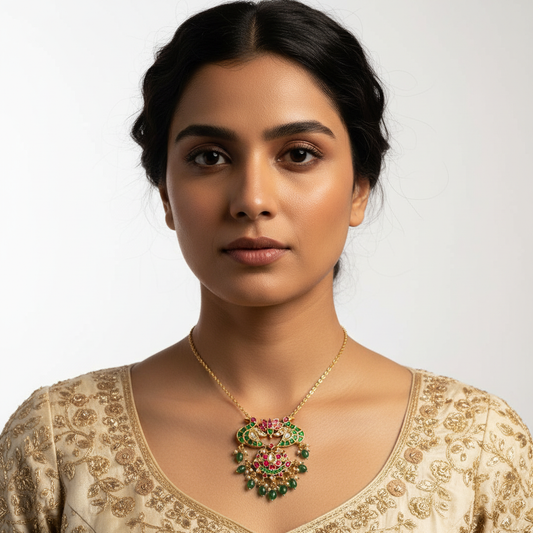 Kundan Pendant - MLO27D181