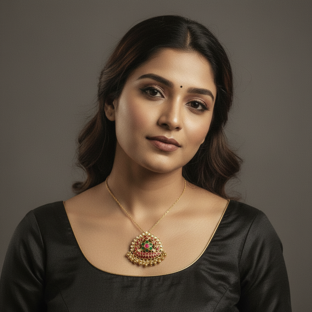 Kundan Pendant - MLO27D173