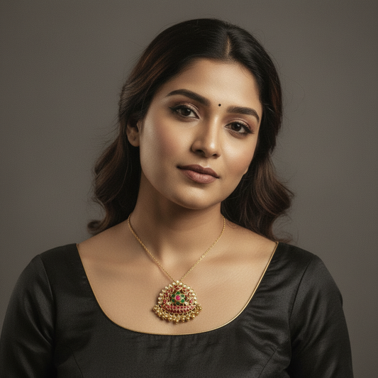 Kundan Pendant - MLO27D173