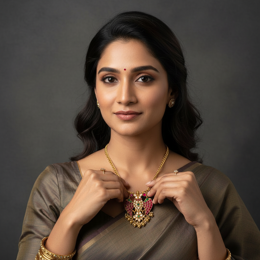 Kundan Pendant - MLO27D180