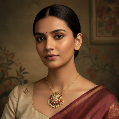 Kundan Pendant - MLO27D182