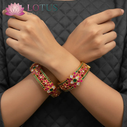 Kundan Bangles - KLO24E3056