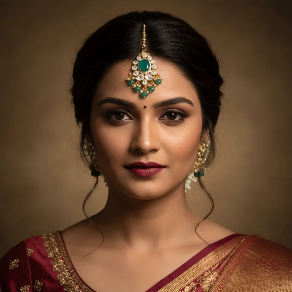Moissanite Maang Tikka - KLO25H30