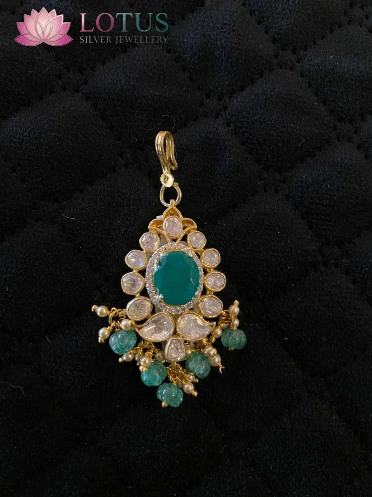 Moissanite Maang Tikka - KLO25H30
